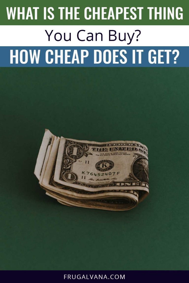 What Is The Cheapest Thing You Can Buy? How Cheap Does It Get? - Frugalvana